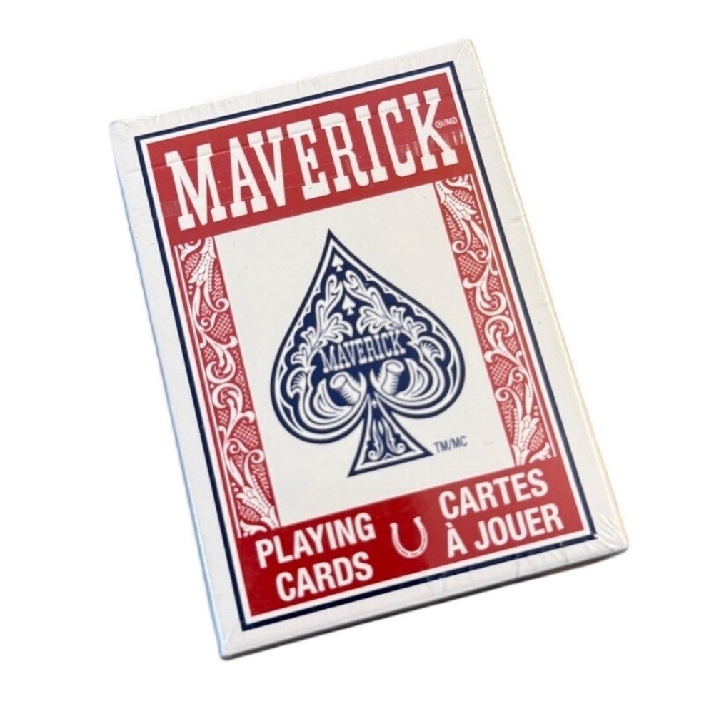 Maverick Playing Cards Poker Size Standard Face Red Deck USPCC New Sealed